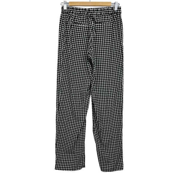 Christian Siriano Runway Patterned Lightweight Elastic Pull On Straight Pants - Picture 3 of 8